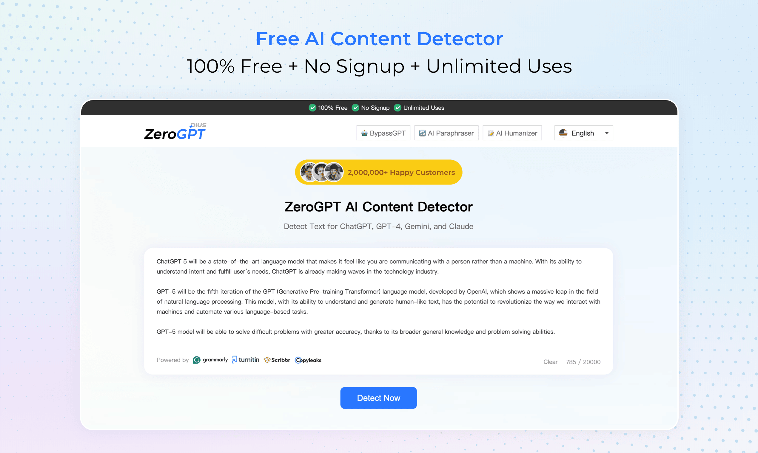 ZeroGPT Plus: Free AI Content & Plagiarism Detection Tool - AItrendytools
